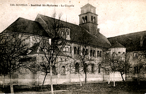 Début du XXème siècle - Chapelle de l'Institut Saint-Materneà Ehl-Benfeld (Carte postale)