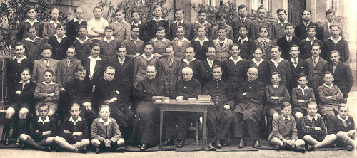 1935 - Classes de 3ème A, 2nde et 1ère