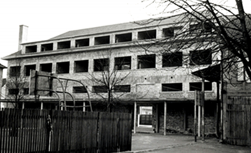 1956-1957 - Bâtiment Sainte-Marie en construction